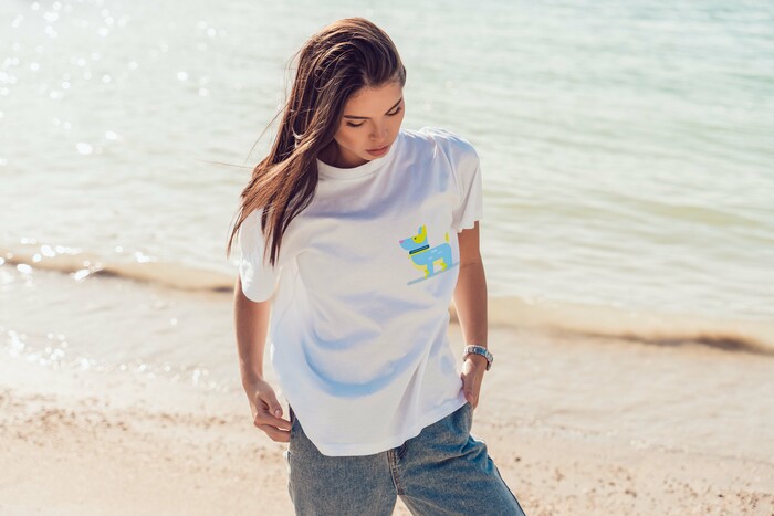 Футболка с принтом « Друг человека »