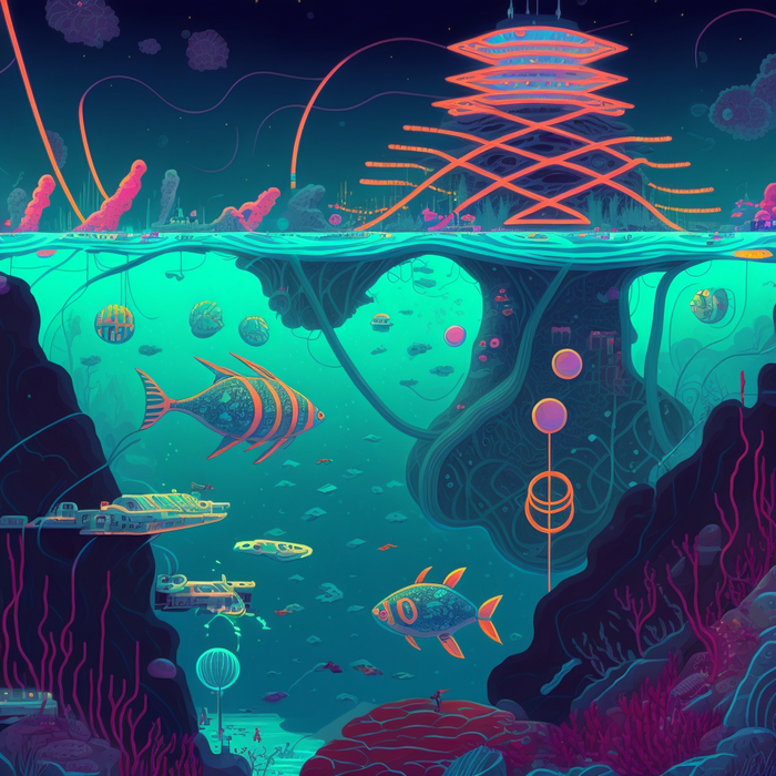 фантастический подводный мир