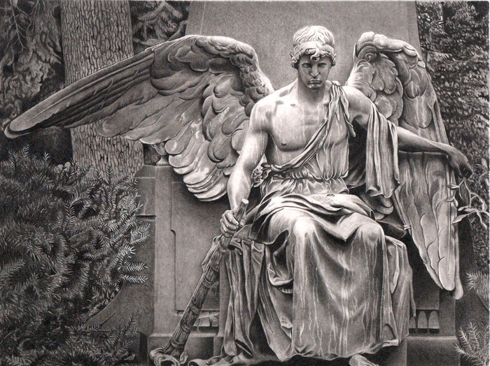 Скульптура ангела 