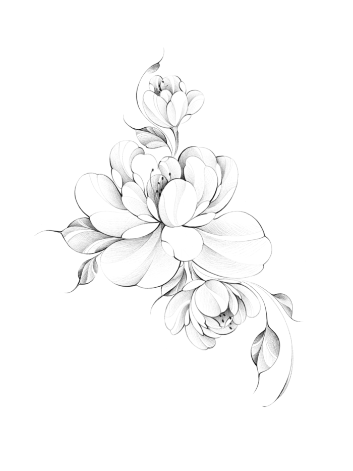 Цветы в графике