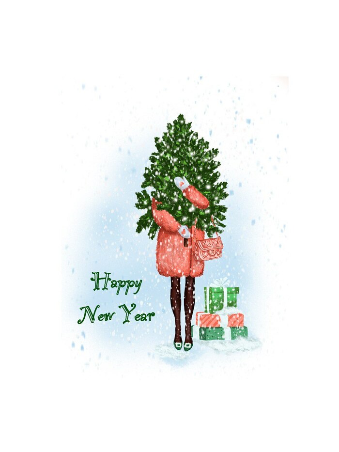 Открытка Happy New Year