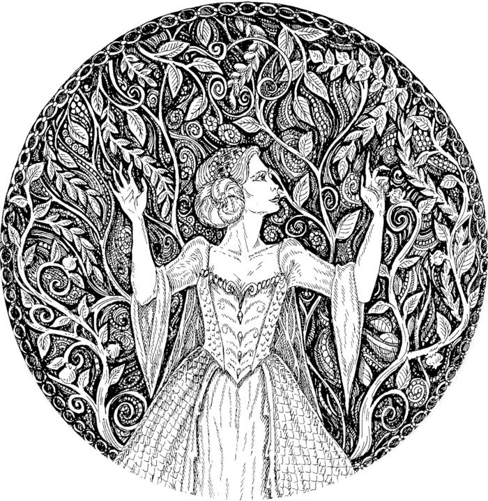 Овен в стиле Графика на Illustrators.ru