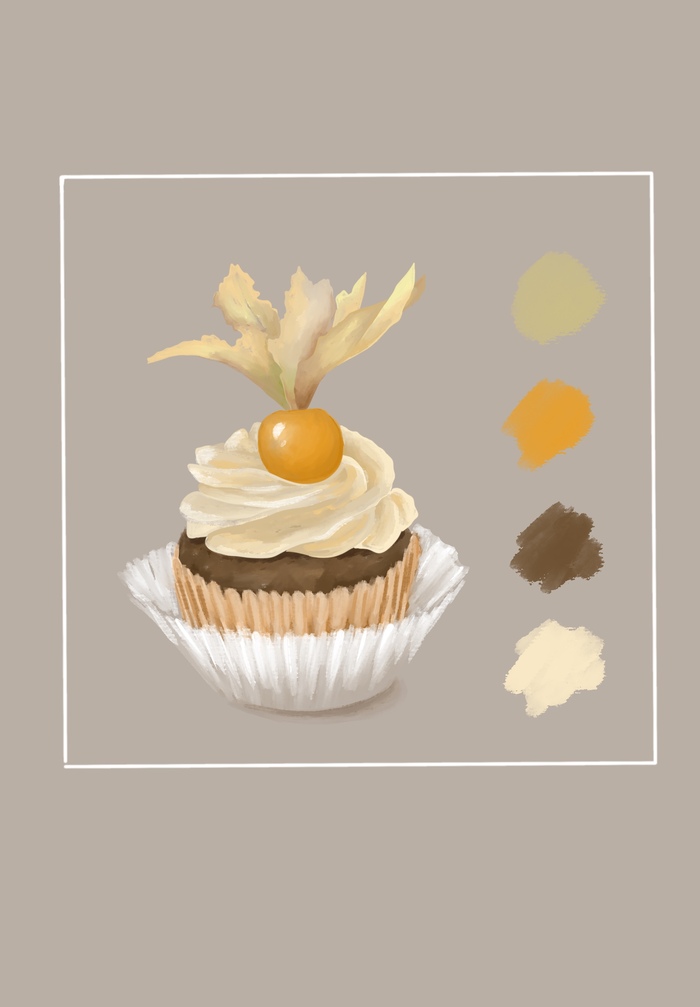 Иллюстрация капкейк 