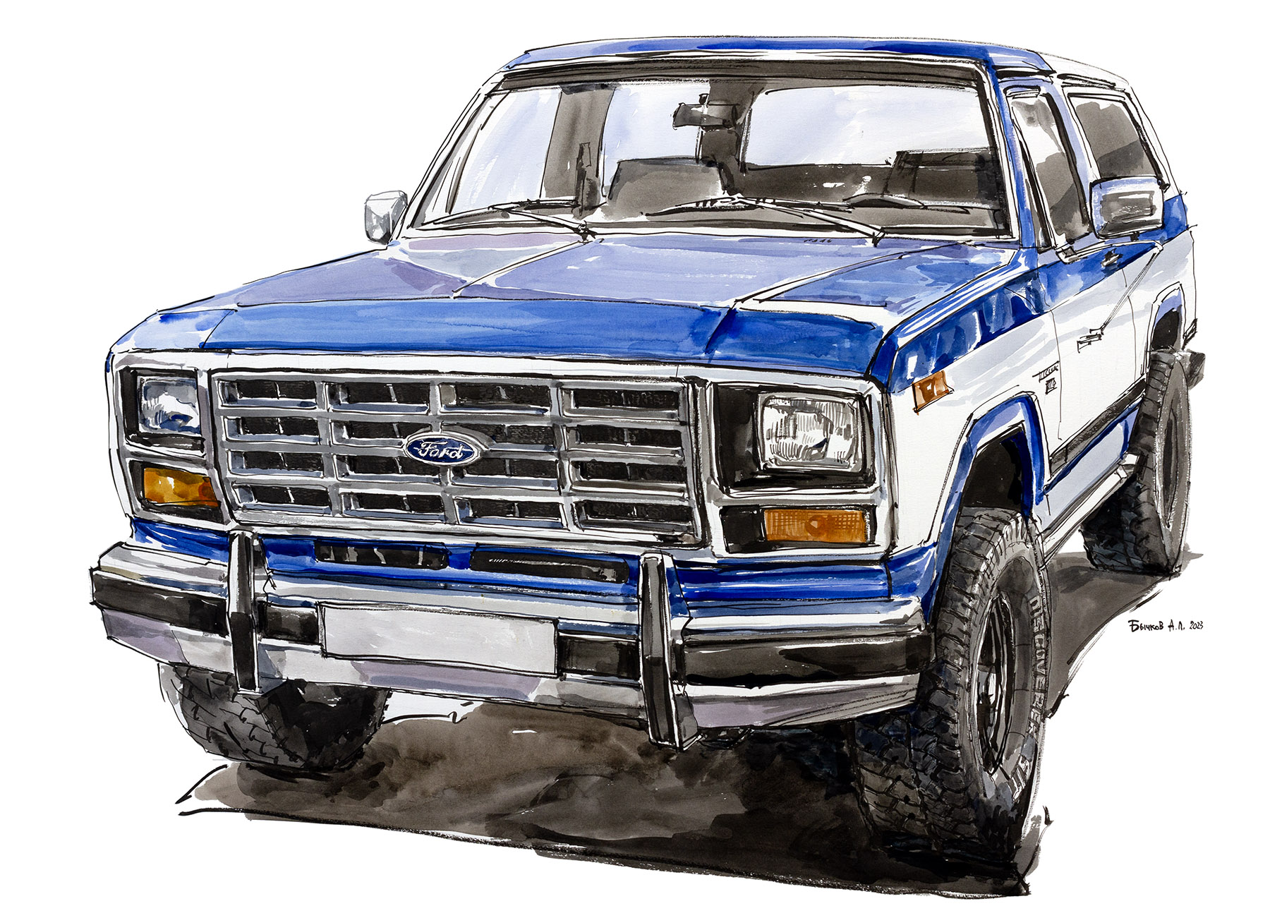 ford bronco clipart