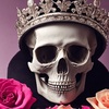 Череп с розами