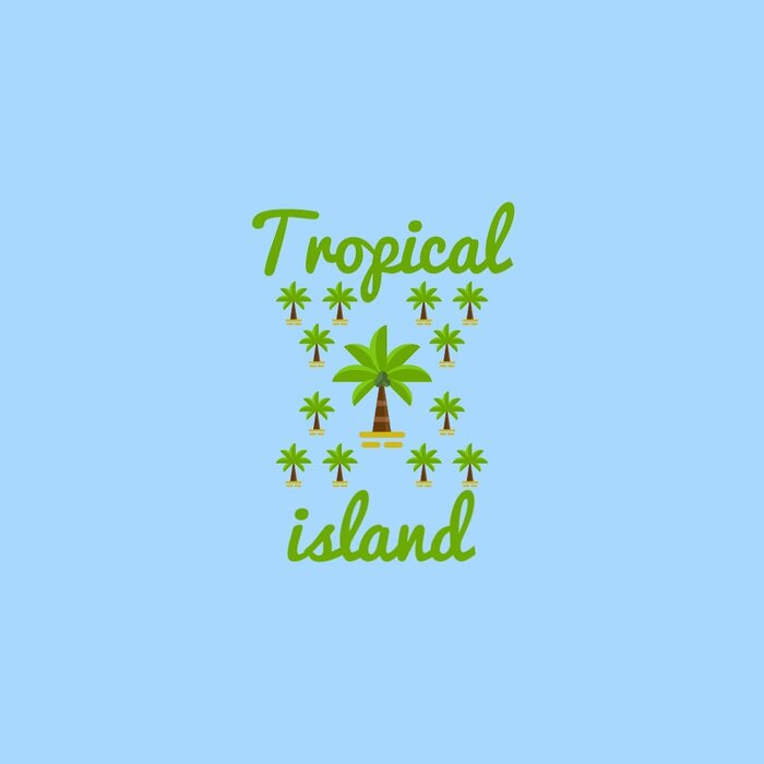 Тропический остров - tropical island 🏝️