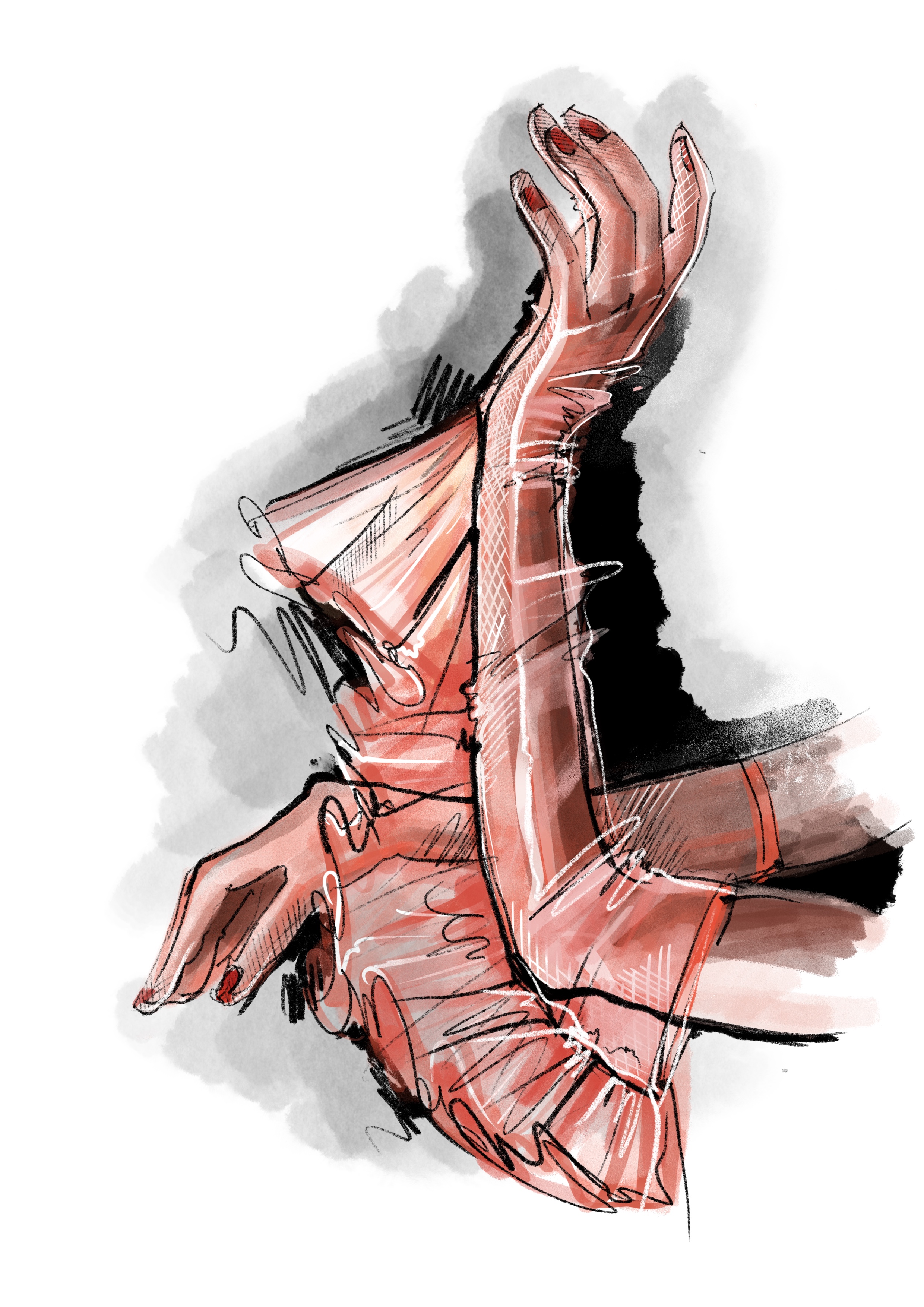 Руки в перчатках в стиле Компьютерная графика, Мода и красота,