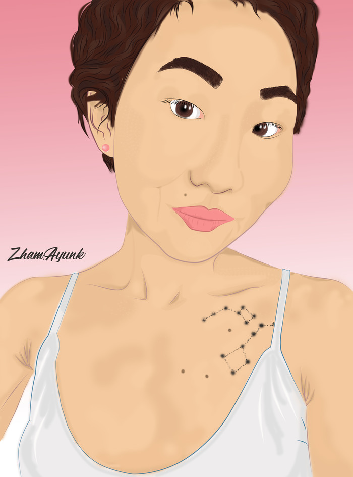 Портрет,  20х20 