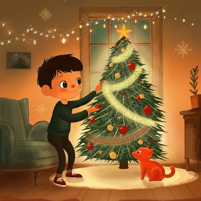 Новогодняя иллюстрация/ Christmas illustrations 