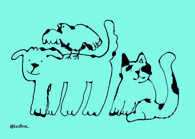 Открытка "Лучшие друзья"