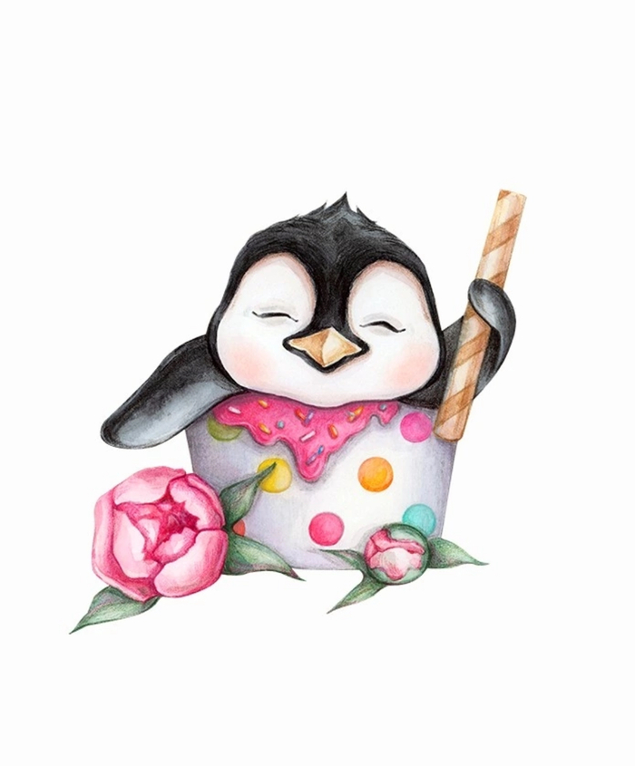 Пингвинчик мороженое