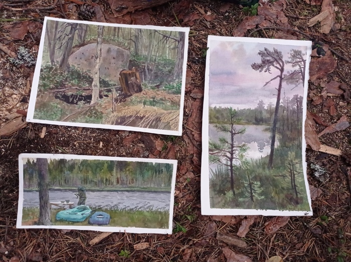 Акварельные пейзажи 