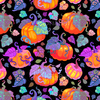 Паттерн с яркими тыквами