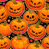 Хэллоуинский паттерн с тыквами