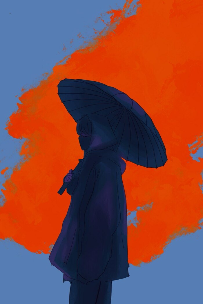 Тень под дождём