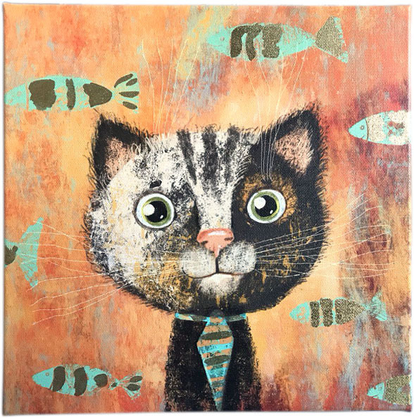 Кот на оранжевом