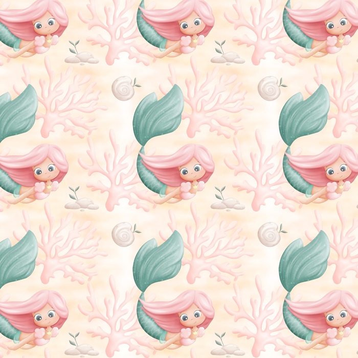 Бесшовный паттерн "Русалка"