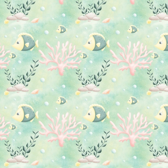 Бесшовный паттерн "Рыбка"