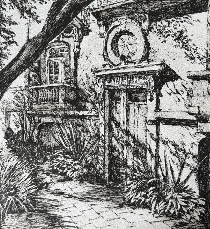 Работа из серии графики «Мехико»