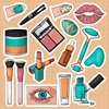 Набор с мини-иллюстрациями "Косметика"