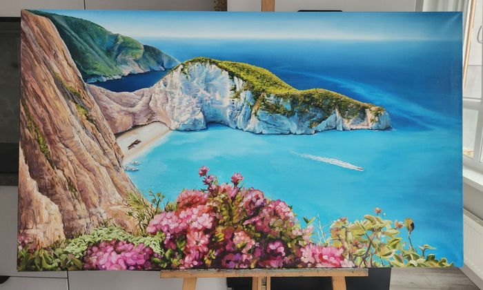 бухта Навайо (греч. Ναυάγιο) остров Закинф, Греция