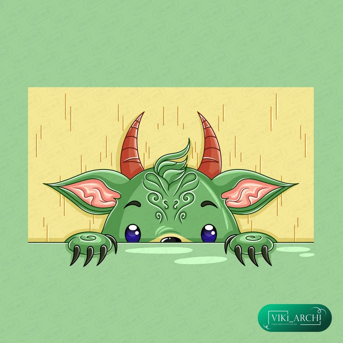 4 Иллюстрация из серии "Монстрик Тибуташка"