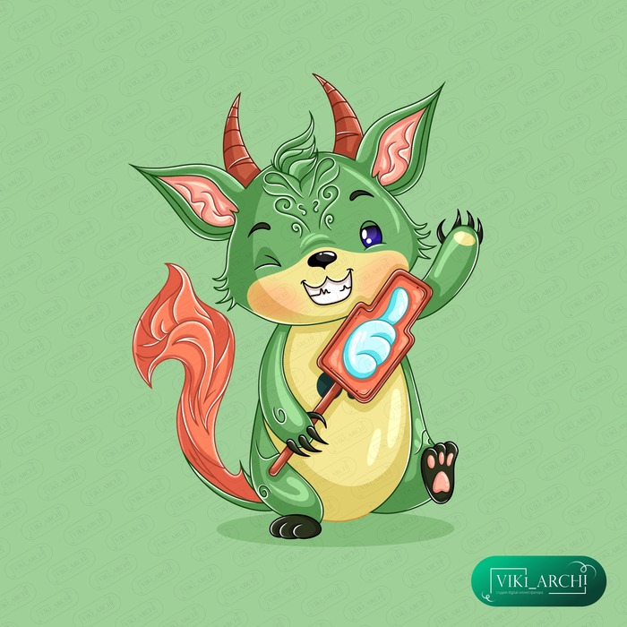 11 Иллюстрация из серии "Монстрик Тибуташка"