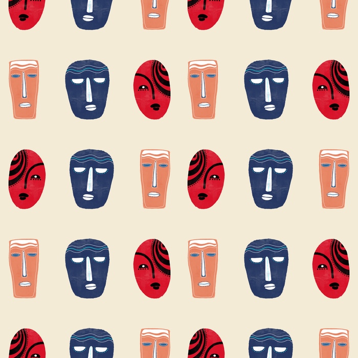 Бесшовный паттерн " Маски"