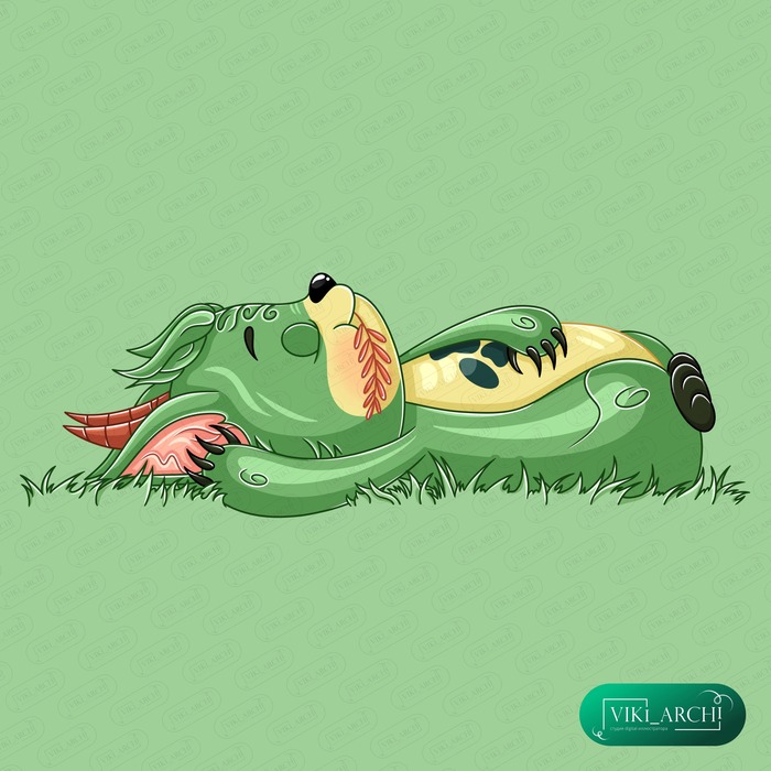 13 Иллюстрация из серии "Монстрик Тибуташка"