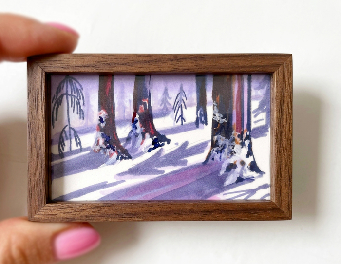 Миниатюрная картина Лес