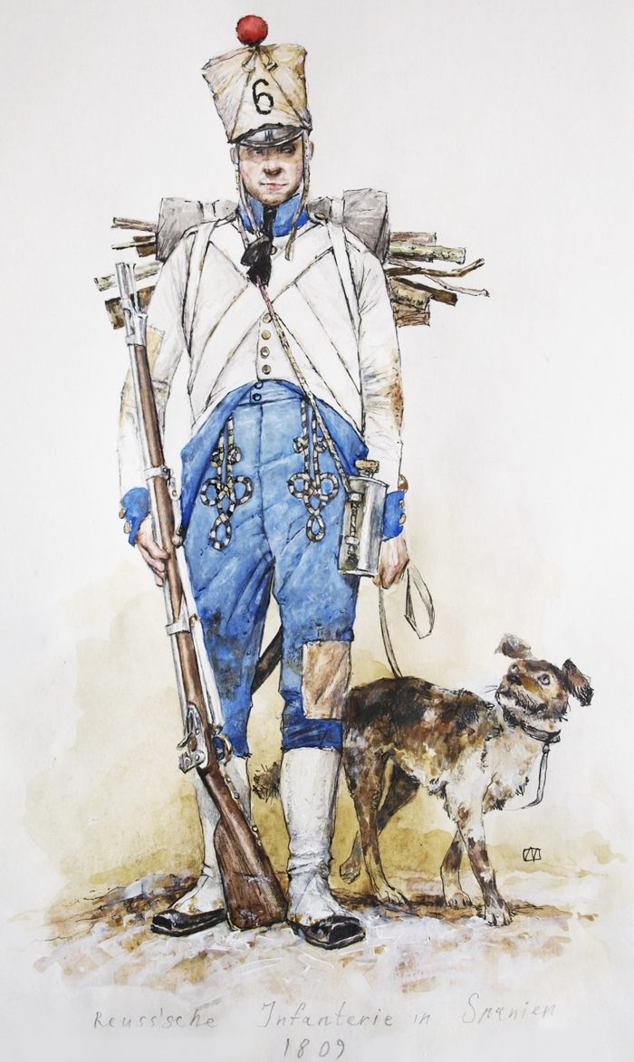 Фузилер, Реусс (Шварбург) 1809г.