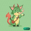 12 Иллюстрация из серии "Монстрик Тибуташка"