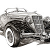 рисунок авто 1936 Auburn Speedster Boatail