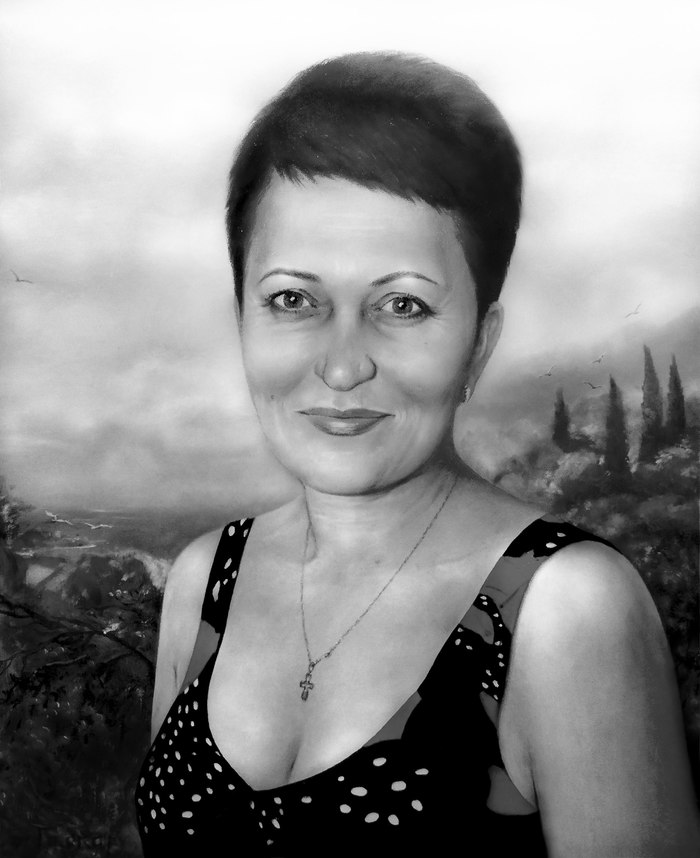 Портрет с фото на заказ (бесплатная доставка по Крыму)
