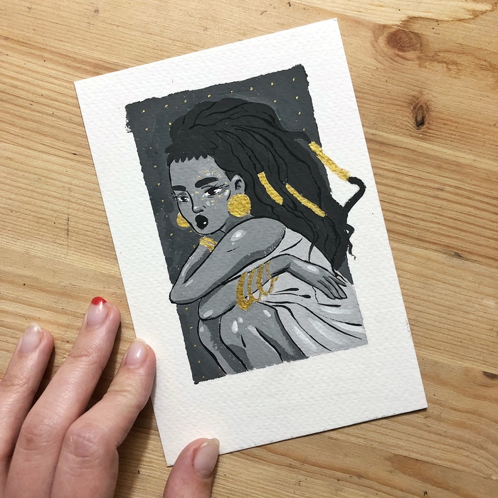 Авторские почтовые открытки ручной работы