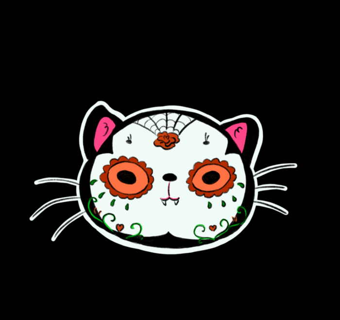 Halloween muerto cat