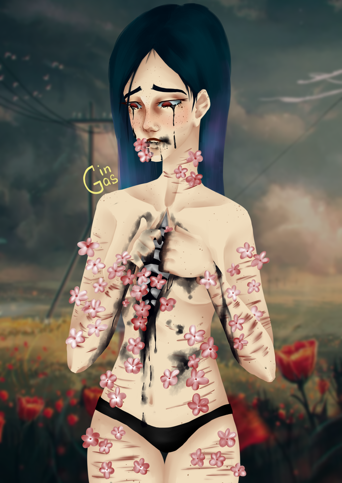 Девушка из цветов