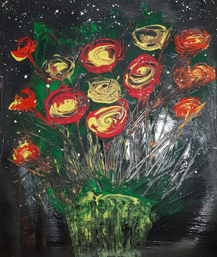 Цветы в вазе