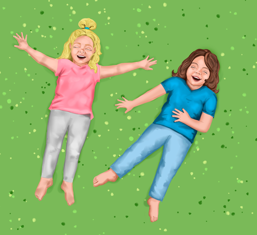 Две маленькие девочки