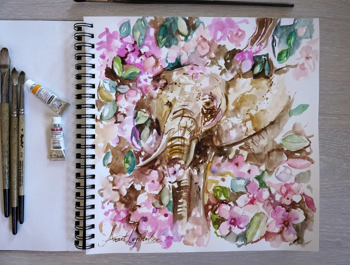 Цветочный слон