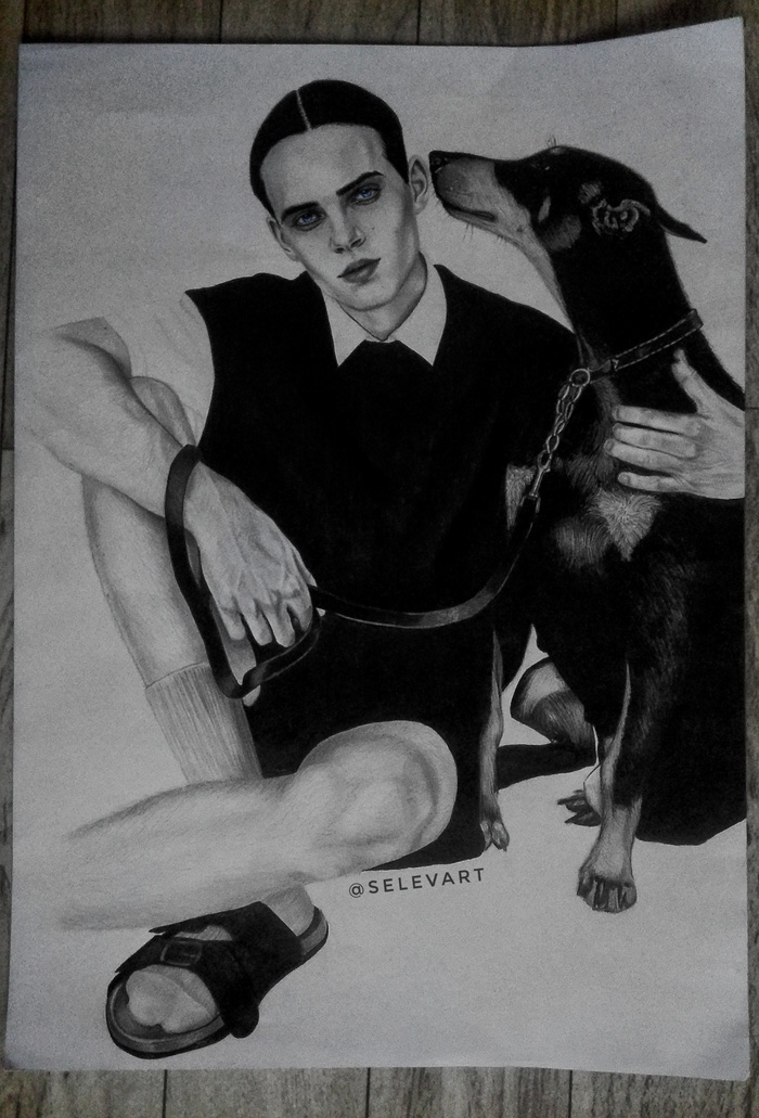 Портрет формат А3