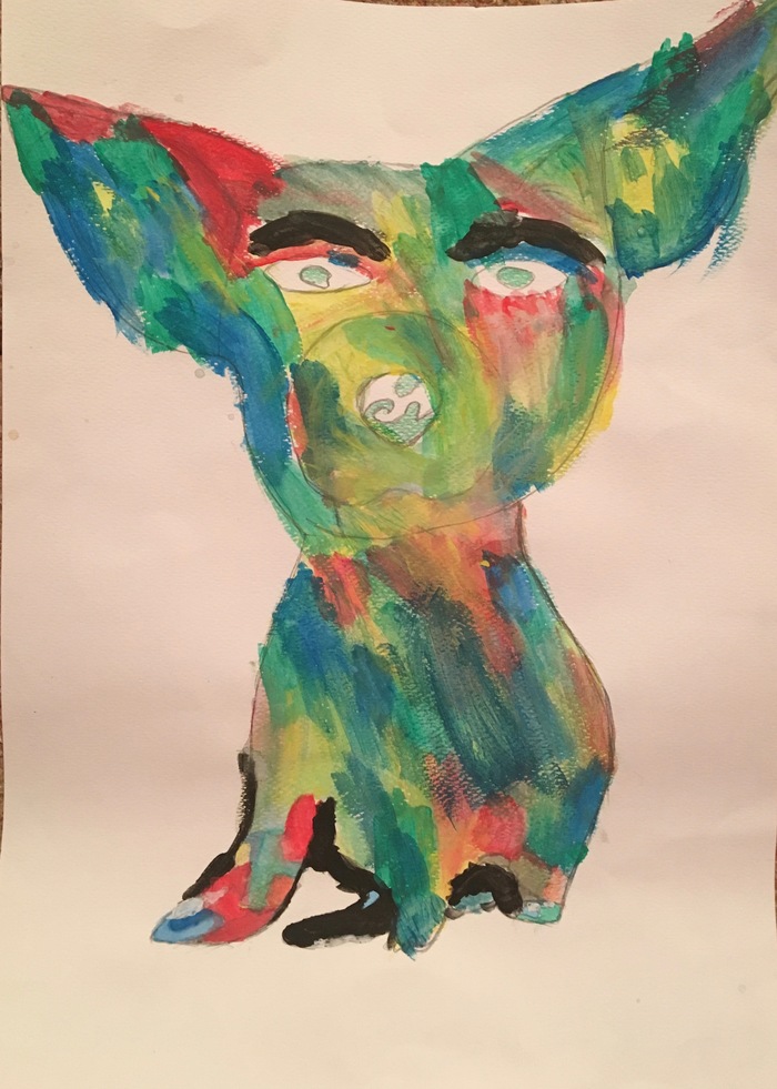 Радужная собака