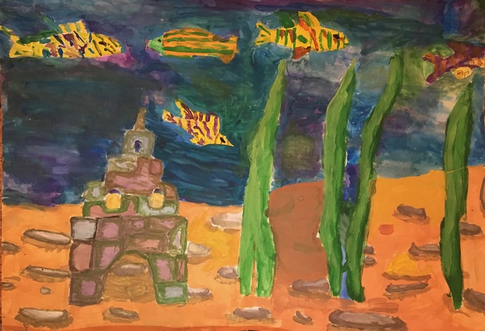 Замок в воде