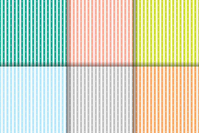 Бесшовный узор ( набор) полоски и точки 