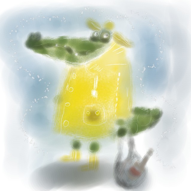 Крокодил с авоськой