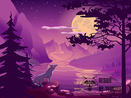 волк и полнолуние