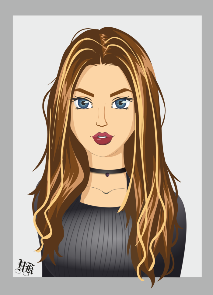 Векторный портрет по фото