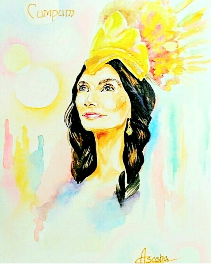 Портрет по фото,акварель