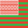 mixed usa & belarus flag