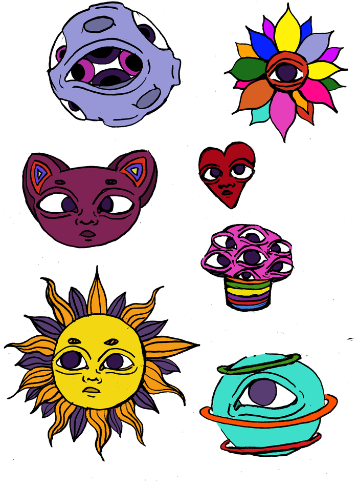 предметы в стиле хиппи 